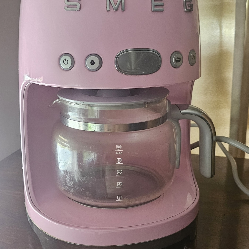 SMEG Retro Style Coffee Maker - Pastel pink